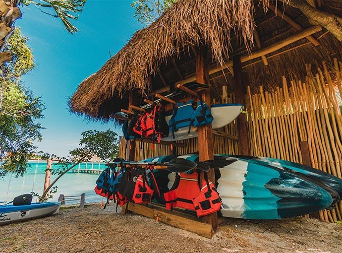 Hotel Carolina Bacalar Exterior foto