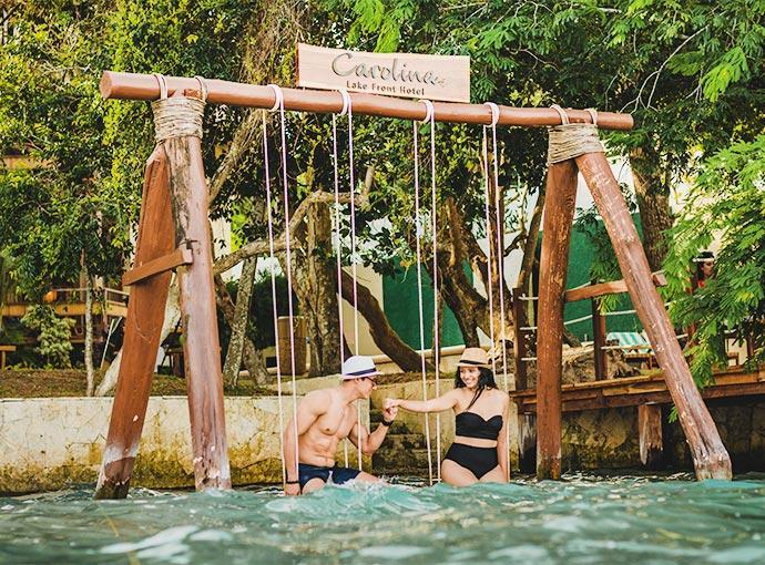 Hotel Carolina Bacalar Exterior foto